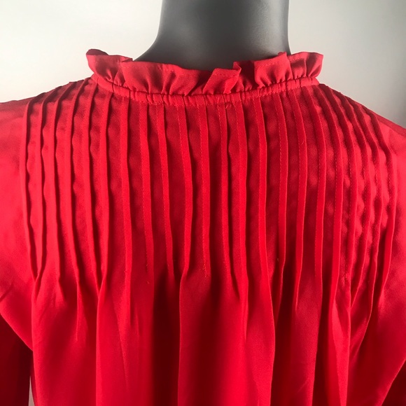 Mercantile J crew Collar Pin-tuck Popover size 6 - Picture 5 of 5